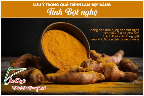 hướng dẫn làm đẹp từ tinh bột nghệ